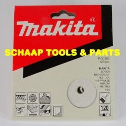 Schuurschijven 125mm P120 white velcro per 10 verpakt | P-33386